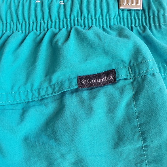 Columbia‎ Womens Shorts Light Teal Elastic Waist With a Pocket SZ XS Athletic - Picture 3 of 7